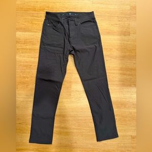 PrAna Brion Slim Pant, size 30x30, Dark Gray color